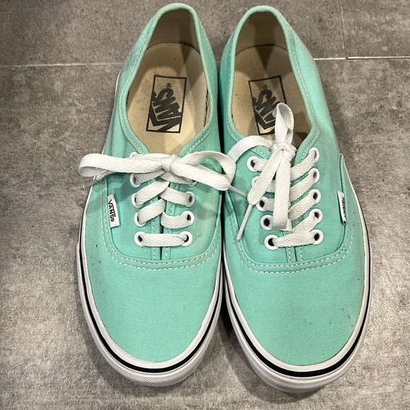 Vans Mint Green Sneakers - Women's 8 - Picture 2 of 9